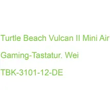 Turtle Beach Vulcan II Mini Air, weiß, LEDs RGB, TITAN II OPTICAL RED, USB/Bluetooth, DE (TBK-3101-12-DE)