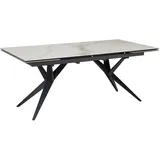 KADIMA DESIGN Esszimmertisch 180 - 260 cm Ausziehbar Keramik Glas , in Weiß | Gr.: onesize