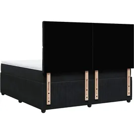 vidaXL Boxspringbett 180 x 200 cm Schwarz