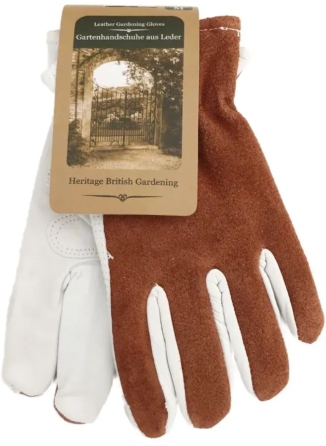 Gartenhandschuhe aus hochwertigem Leder - hoher Tragekomfort Damen M