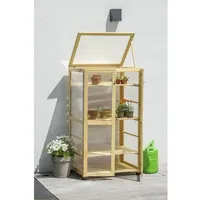 Dobar Anzuchtschrank 56 x 52 x 110 cm Natur
