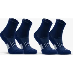 Laufsocken Kinder Mid 2er-Pack - 500 marineblau 35/37