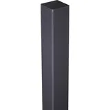 GROJA Alu-Torpfosten Anthrazit 6x6x240 cm zum Einbetonieren