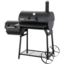 Smoker TEPRO "Smoker Biloxi", schwarz, B:126cm H:126cm T:64cm, Grills, BxTxH: 126x63,5x129 cm