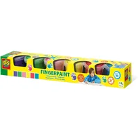 SES Creative SES Creative® Fingerfarben farbsortiert 6x 120,0 ml, 1 St.