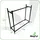 OEM Brennholzregal Metall 110 x 110 x 35 cm Schwarz