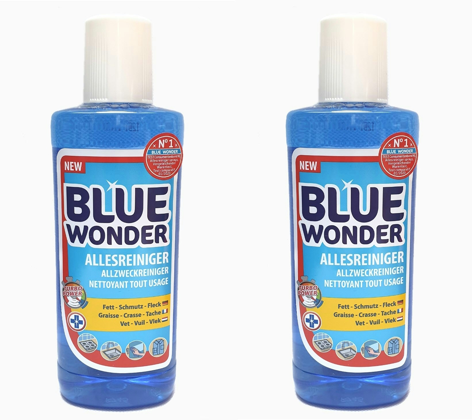 2 x 750 ml Liter Blue Wonder-Power - der Alleskönner und Allesreiniger Blue Wonder