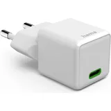 Hama Schnellladegerät, USB-C, Super-Mini-Charger, 30 W, Weiß