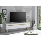 INOSIGN Lowboard »Torge, TV-Unterschrank, TV-Kommode, Fernsehschrank, TV-Board«, (1 St.), abgeschrägte Füße, drei Farben, Scandi Design, 160 cm breit, weiß