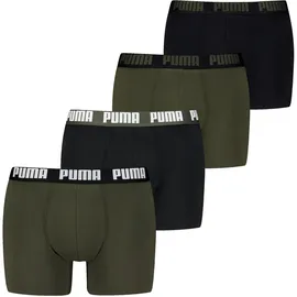 Puma Boxershorts Schwarz/Grün L 4er Pack