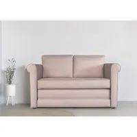 Schlafsofa HOME AFFAIRE "Lanas" Sofas Gr. B/H/T: 142cm x 87cm x 76cm, Webstoff fein, beige kompaktes 2-Sitzer mit Schlaffunktion, in verschiedenen Farben