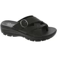 Skechers Damen Easy Going-Sundown Flip-Flop, Schwarz/Schwarz, 40 EU