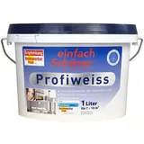 einfach Schöner 1 L. Profiweiss Weiss Wandfarbe der Spitzenklasse