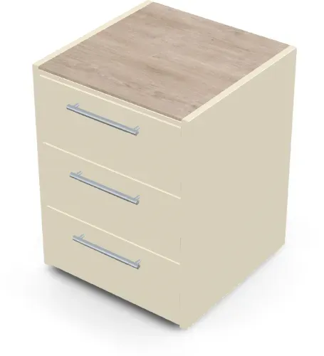 Brabura CT 60 Schubladenmodul - Summer Dala / Perle Blanche / Silberner Griff
