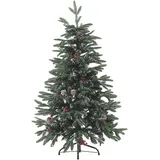 Beliani Weihnachtsbaum Denali 120 cm grün/