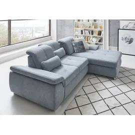 die planbar Ecksofa »MP-IN16037 L-Form«, mit Sitztiefenverstellung & Zierkissen, Federkern