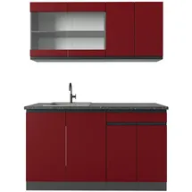 Vicco Küchenzeile R-Line 140 cm Rot