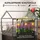Outsunny Hochbeet mit Abdeckung, erhöhtes Kräuterbeet mit Ablauflöchern, Pflanzkasten aus Metall, wetterbeständig Gemüsebeet, Gartenbeet, Pflanzbeet für