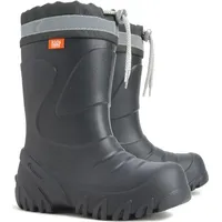DEMAR Kinder Gummistiefel Winterstiefel Regenstiefel Kinderstiefel Gefüttert GRAU Größe
