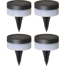 Luxform Solar-LED-Gartenleuchten Avignon 4 St - LED« LED-Modul 3 Stk. schwarz,