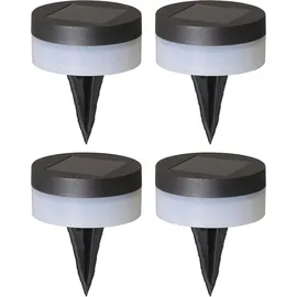 Luxform Solar-LED-Gartenleuchten Avignon 4 St - LED« LED-Modul 3 Stk. schwarz,