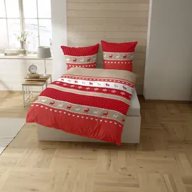 Casatex Garmisch rot 155 x 220 cm + 80 x 80 cm
