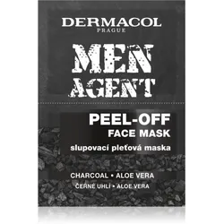 Dermacol Men Agent Abziehmaske mit Aktivkohle gegen Mitesser für Herren 15 ml