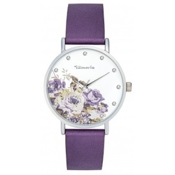 TAMARIS - ALVA - weiß blume violett leder / 38 MM
