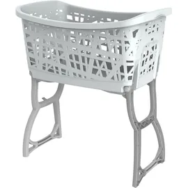 Bischof Wäschekorb mit Standteilen, Tragegriffen, ergonomische Form