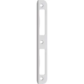 Sag Winkelschließblech R 10 rund Blindlappen 8 mm 1 WB 2492 Türschließer Nickel-silber lackiert