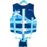 Zeraty Kinder Schwimmweste Schwimmen Jacke für Kleinkinder mit Einstellbare Sicherheits Straps Alter 1-9 Jahre / 22-88 lbs