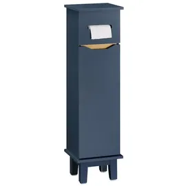 SoBuy Freistehend Toilettenrollenhalter Toilettenschrank Blau, Bzr192-b