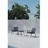 venture home Mykonos Loungeset schwarz
