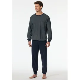 SCHIESSER Pyjama Comfort Essentials Blau XL