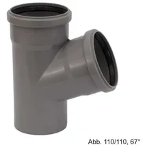 Ostendorf Kunststoffe Wasserrohr HT-Abzweig DN 110-110-67°