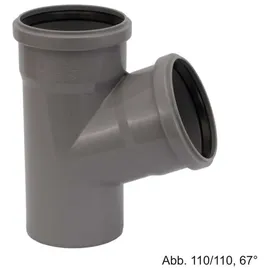 Ostendorf Kunststoffe Wasserrohr HT-Abzweig DN 110-110-67°