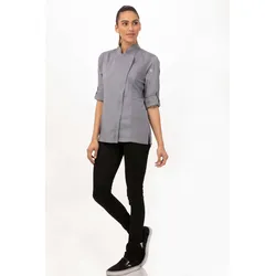 Chef Works® HARTFORD Damenkochjacke der Essential Collection - COOL VENT BCWLZ005 Grau XS