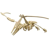 Pebaro 856/2 - Holzbausatz Dinosaurier Pterodactylus, 23 Teile, Holzkonstruktion zum Zusammenstecken