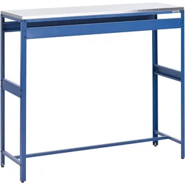 Beliani Bartisch MAENZA 120 x 40 x 105 cm Blau/Silber