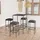 vidaXL Gartenbar-Set 5-tlg. Grau