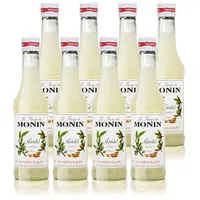 8x Monin Mandel Sirup, 250 ml Flasche