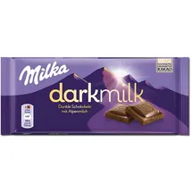 MILKA Darkmilk Alpenmilch Schokoladentafel 85 g