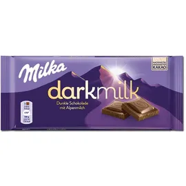 MILKA Darkmilk Alpenmilch Schokoladentafel 85 g