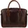 Buckle & Seam Leder Business Briefcase Everett Braun/Dots (16", Universal), Notebooktasche, Braun