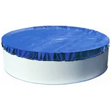 Evolution Abdeckplane Rund 400/420cm Blau mit Übermaß Sommer Winter Pool Schwimmbad