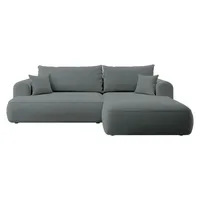 Selsey Ecksofa mit Schlaffunktion Ovo , grau , Maße (cm): B: 260 H: 93