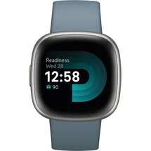 Fitbit Versa 4 aluminium platin/wasserfallblau