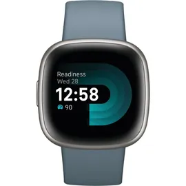Fitbit Versa 4 aluminium platin/wasserfallblau