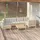 vidaXL Garten-Lounge-Set 7-tlg. beige Kiefernholz
