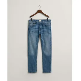 GANT Regular Fit Jeans Mid Blue Worn In 34 32